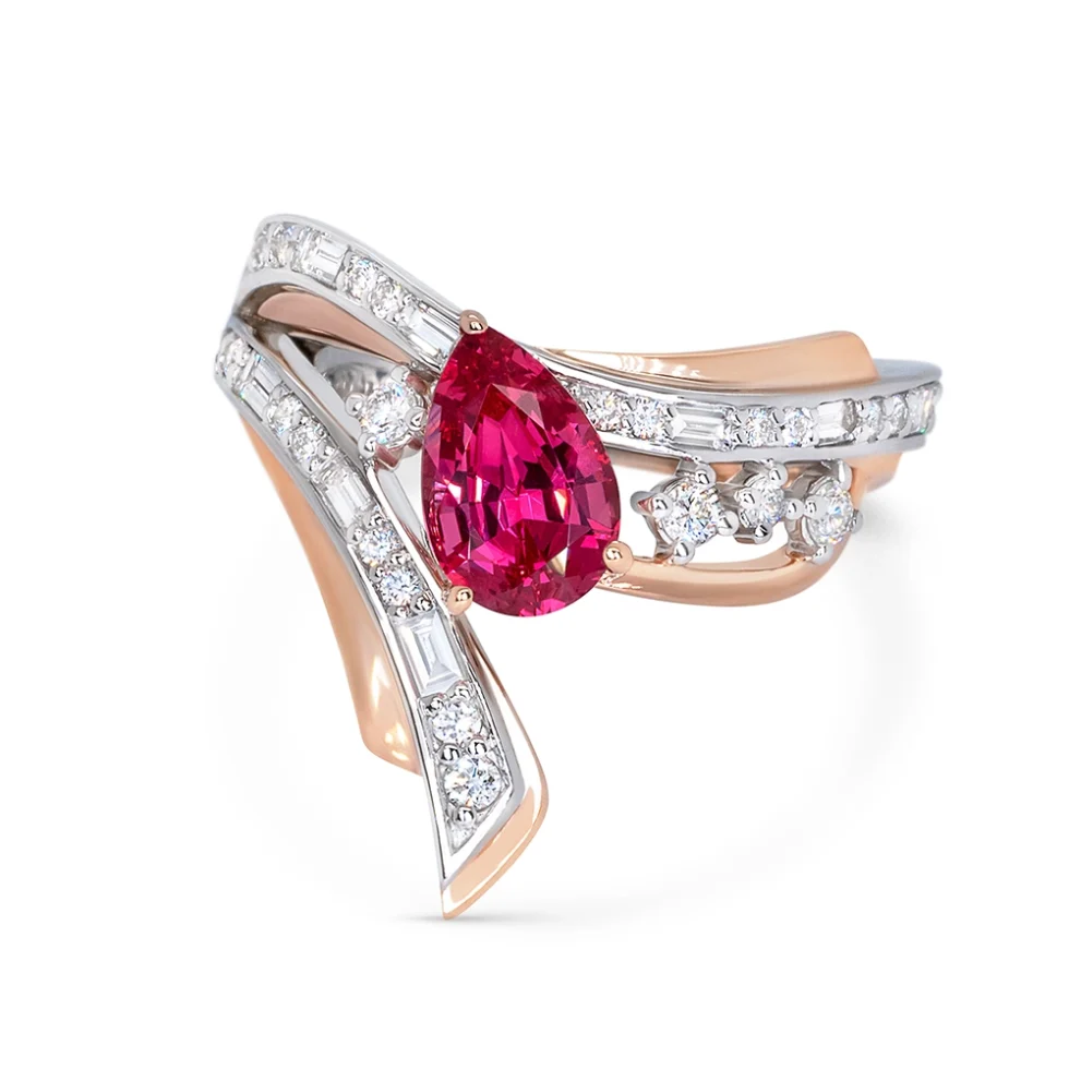 nhan spinel hong 1 25 ct 1