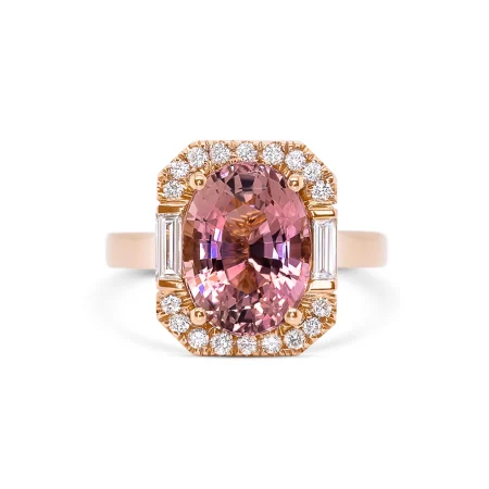 Nhẫn Tourmaline Oval 4.12ct