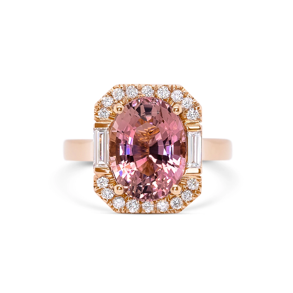 Nhẫn Tourmaline Oval 4.12ct