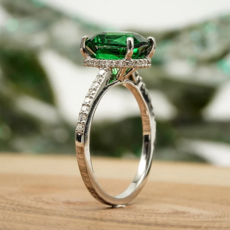 Nhẫn Tsavorite