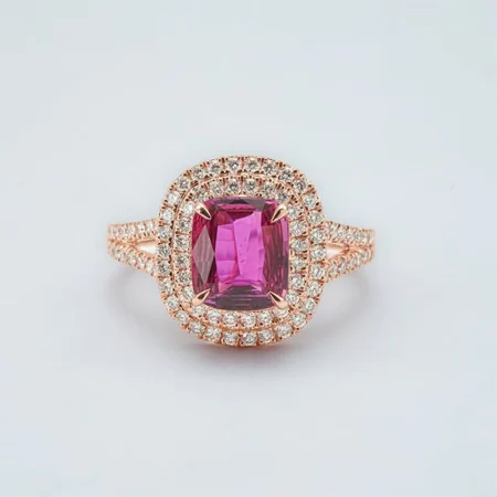 Nhẫn Vivid Pink Sapphire