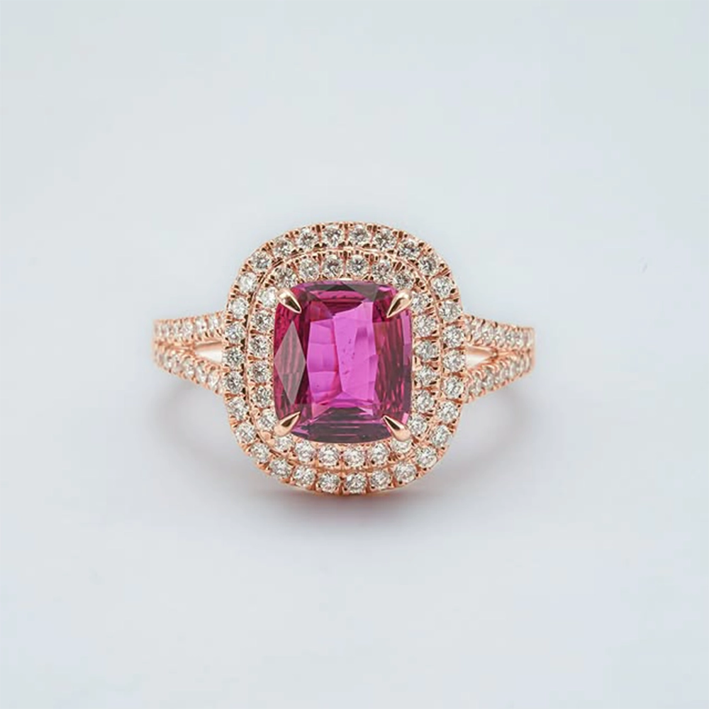 Nhẫn Vivid Pink Sapphire