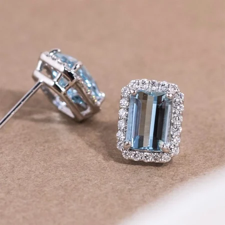 Bông Tai Aquamarine