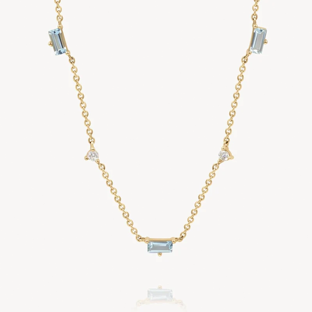 Dây Chuyền Cá Tính Aquamarine