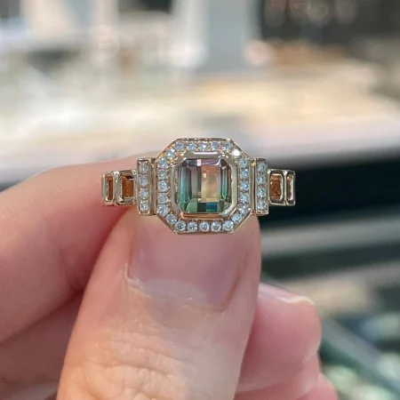 Nhẫn Bi-Color Tourmaline