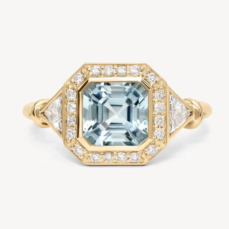 Nhẫn Đá Quý Aquamarine