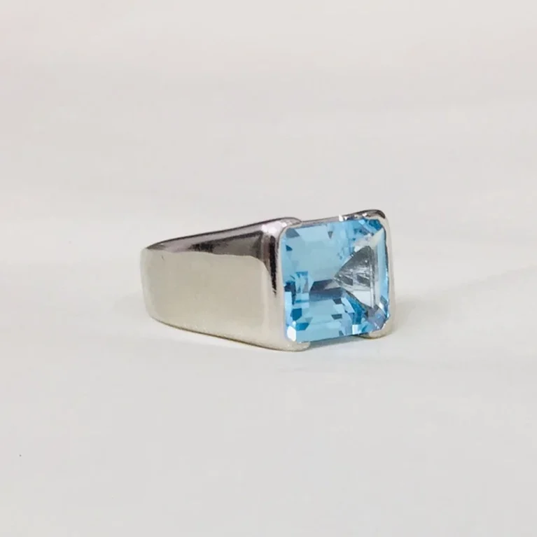 Nhẫn Nam Aquamarine