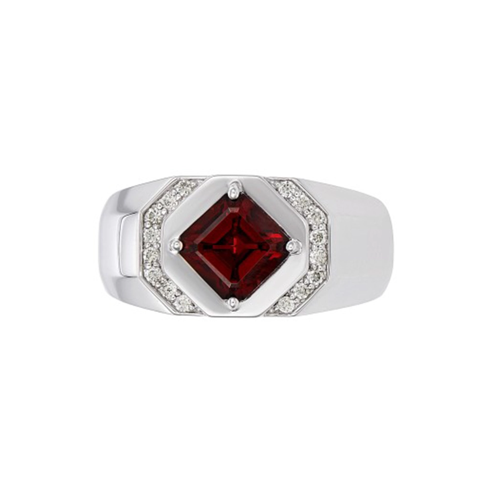 Nhẫn Nam Garnet Đỏ