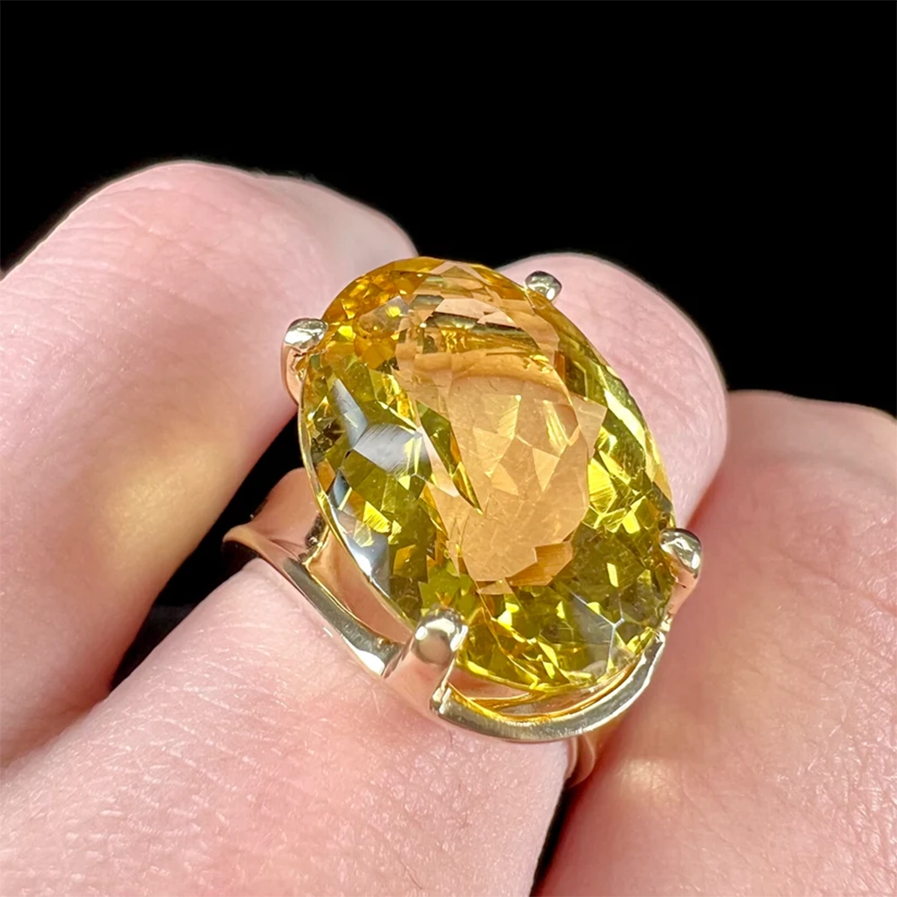 Nhẫn Nam Heliodor Thiên Nhiên