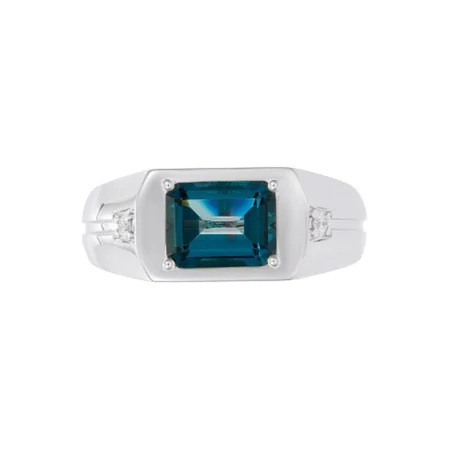 Nhẫn Nam Topaz Xanh