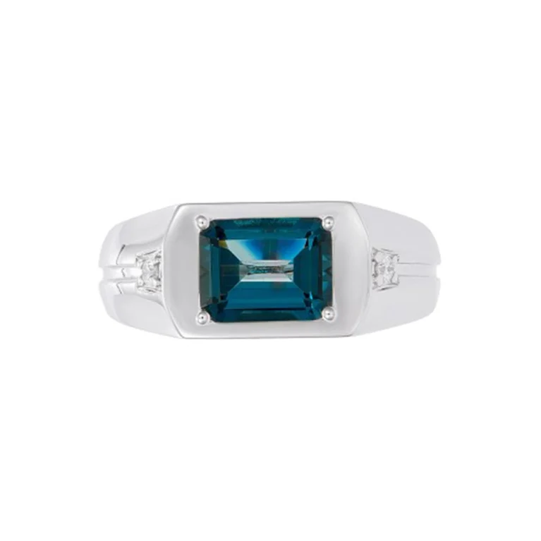 Nhẫn Nam Topaz Xanh