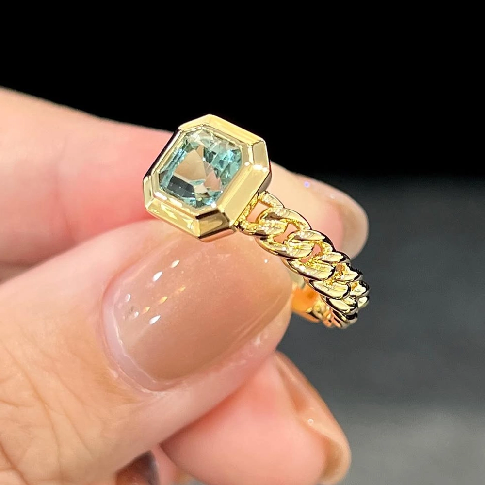 Nhẫn Tourmaline Cá Tính
