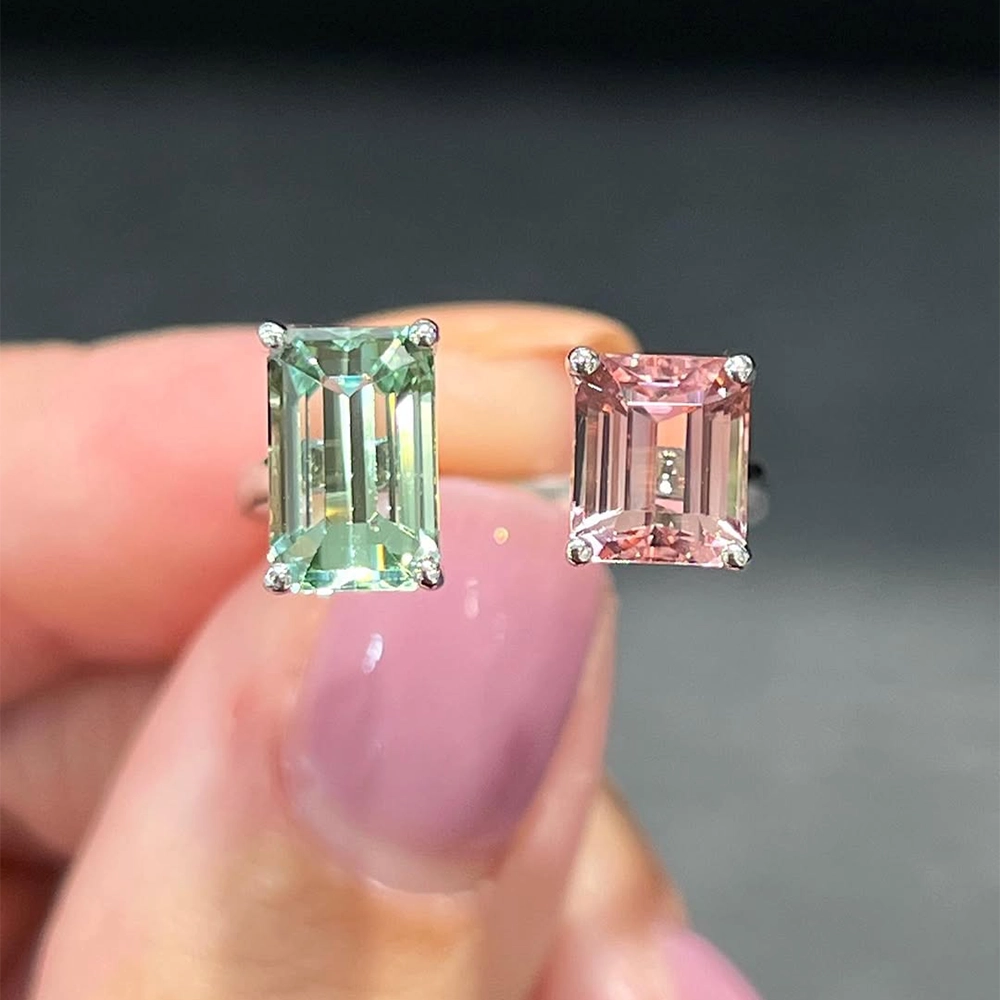 Nhẫn Two-Stone Tourmaline