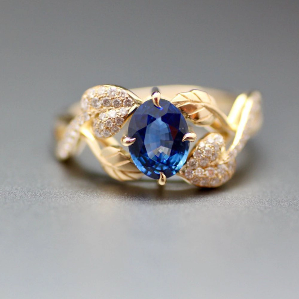 Nhẫn Đá Blue Sapphire