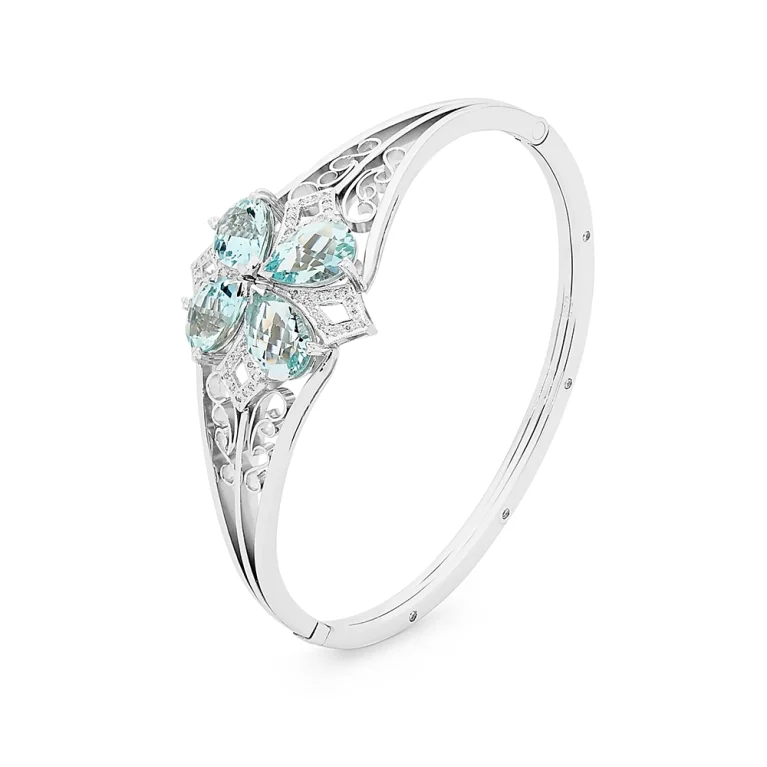 Vòng Tay Đá Aquamarine