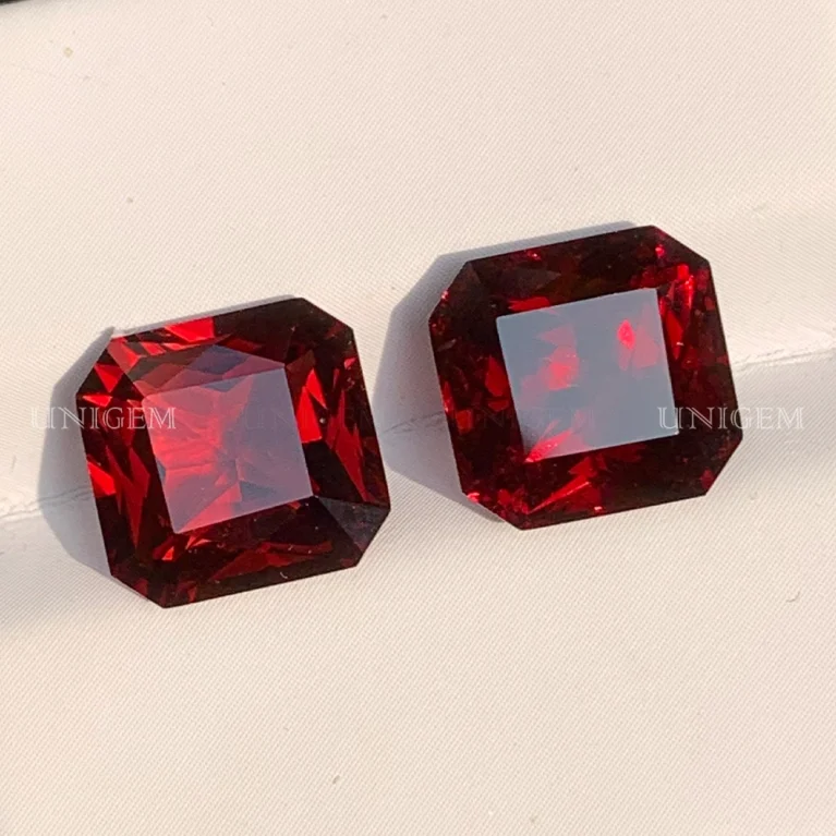 Cặp Đá Garnet Đỏ 8.6ct