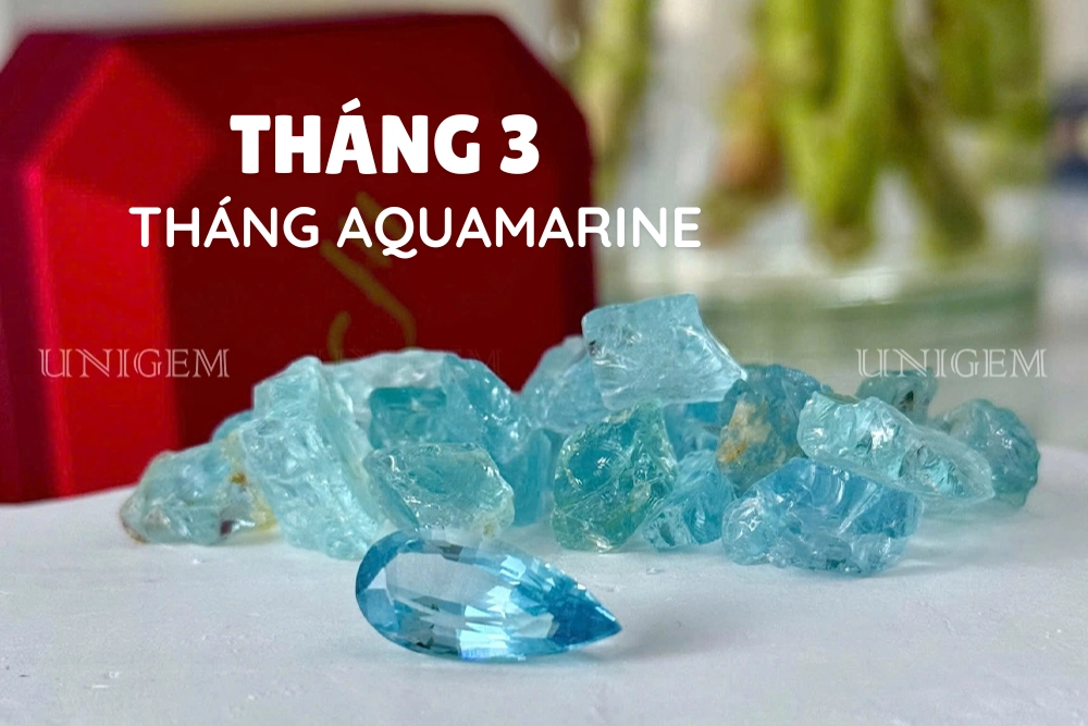 Tháng 3 và Aquamarine - Viên đá của biển cả và lựa chọn của giới mộ điệu tại Unigem 4 da aquamarine thien nhien unigem