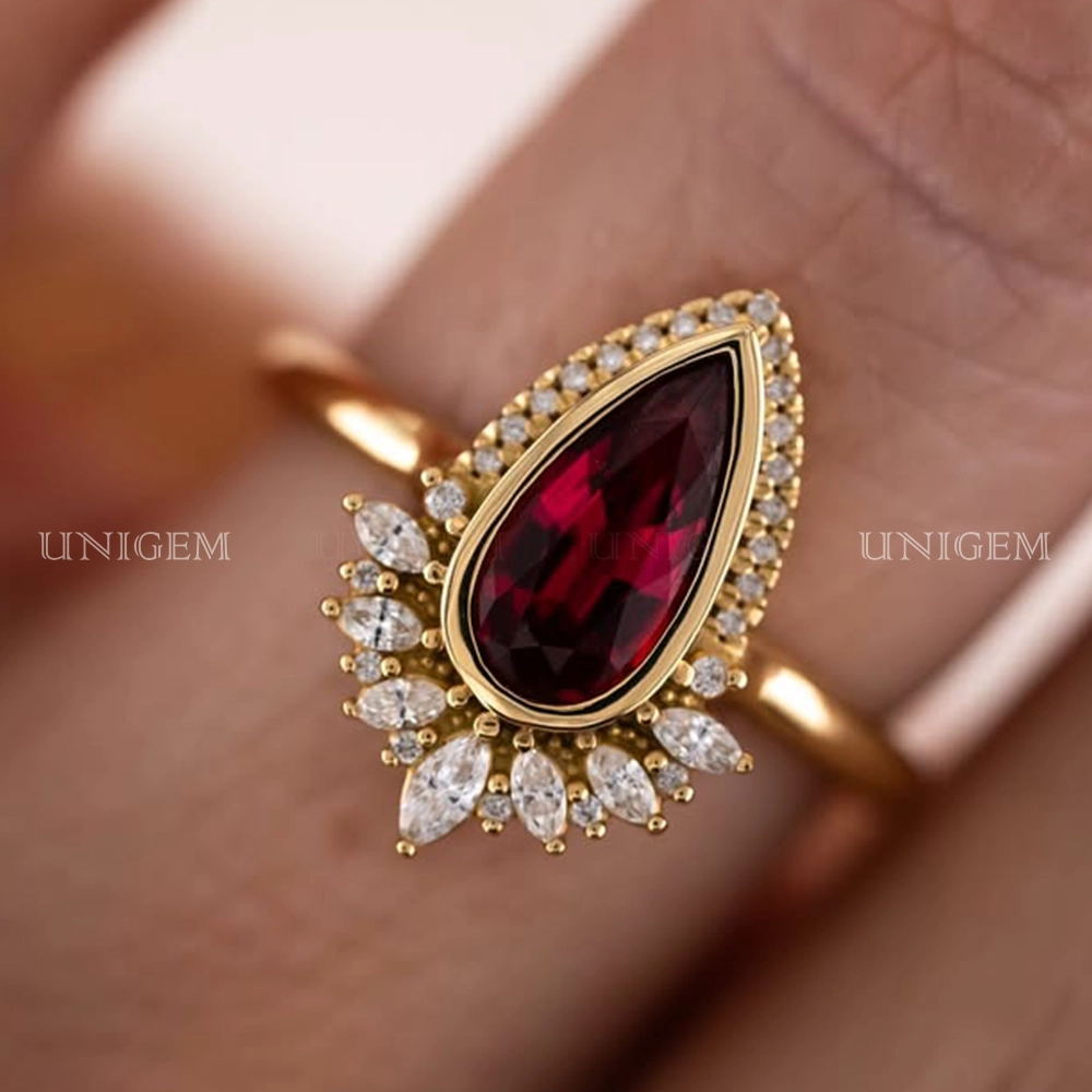 Nhẫn Spinel Đỏ Thiên Nhiên